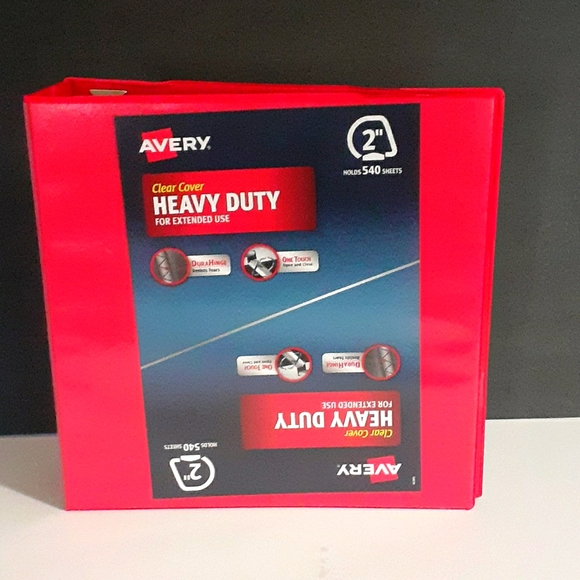 A very heavy duty binder 2" set of 4